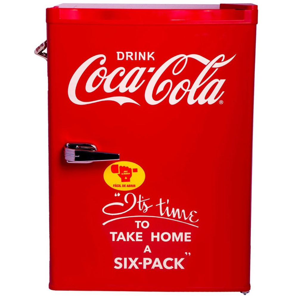 Frigobar Vintage Coca-Cola de 2.6 Pies Cúbicos con Manija