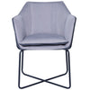 Sillón Ocasión Toledo Tact Piel-Tela Gris Pata Neg Terzetto