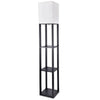Lámpara de Pie Decorativa con Estantes Negro Home \& Details Hnwyfl012