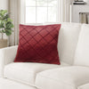 Cojin Home \& Details Diamond Terciopelo 45X45Cm Rojo